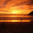 sunset at naiharn beach